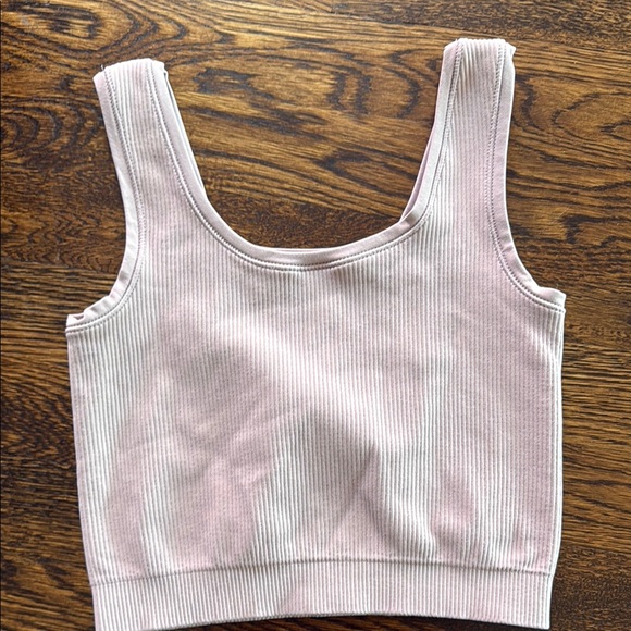 Athleta Girl Pale Pink Rise Above Rib Tank Top - Picture 2 of 2
